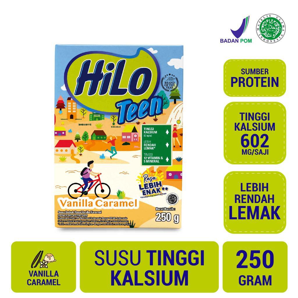 

HiLo Teen Vanilla 250g - Susu Tinggi Kalsium Lebih Rendah Lemak