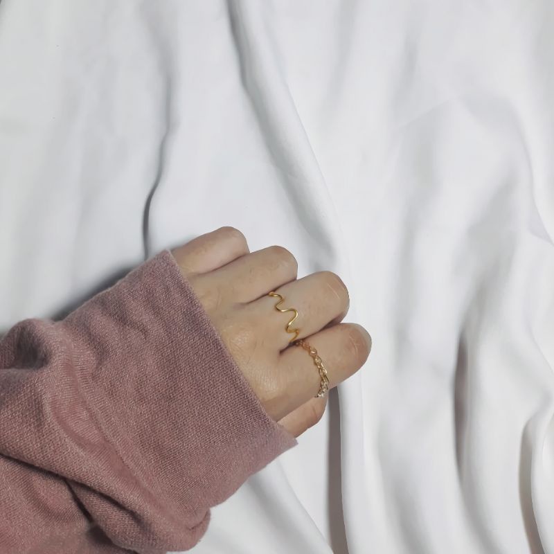 Wire Ring wave ring | cincin kawat