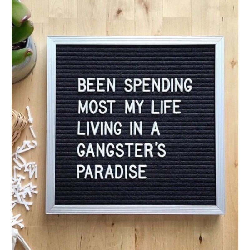 

[INCLUDE HURUF] Mylight.id LETTER Board 30X30 cm Letter Board Box Message / Kotak kayu hiasan bayi