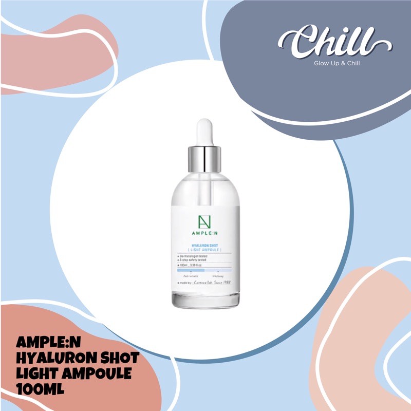 AMPLE:N HYALURON SHOT LIGHT AMPOULE 100ML & 30ml amplen coreana