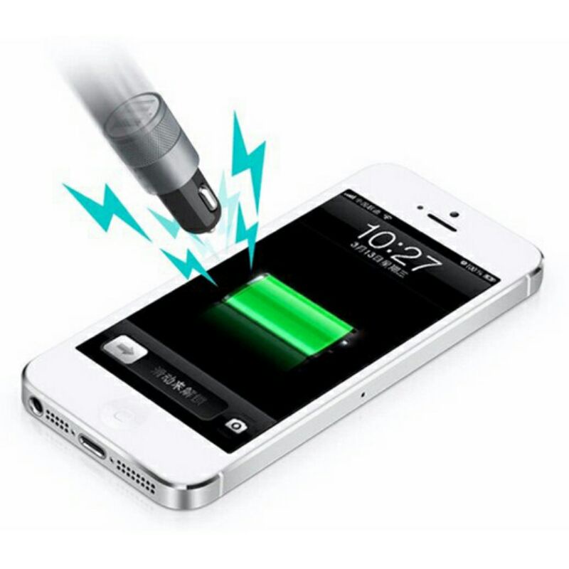 Dual USB Car Charger Fashion 2.1A Fm-001