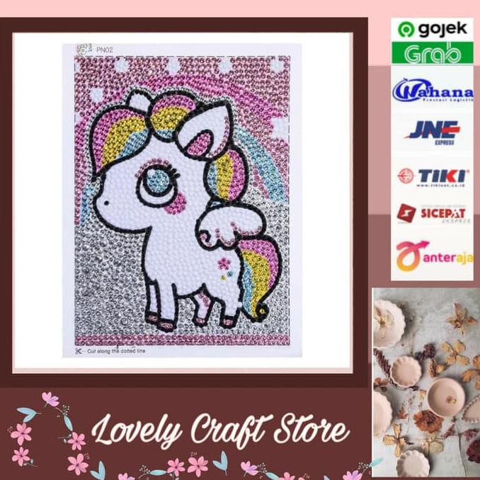 

15X20CM CHILDREN DIY FULL DIAMOND PAINTING PEMULA/ANAK PONY 02