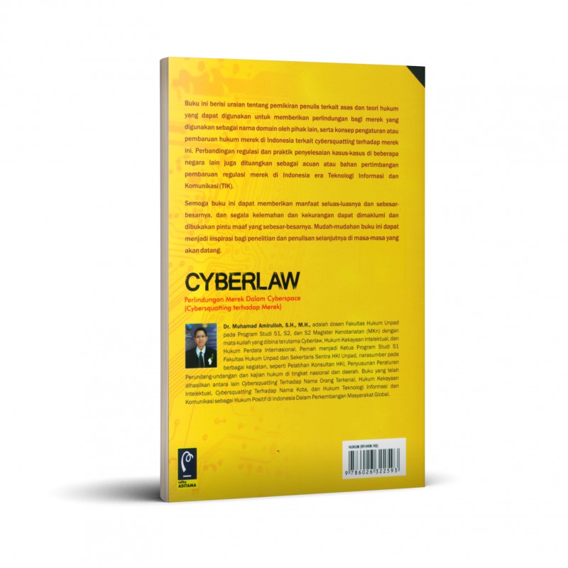 BUKU ORIGINAL CYBERLAW PERLINDUNGAN MEREK DALAM CYBERSPACE DR. MUHAMAD AMIRULLOH, S.H., M.H. REFIKA 2022