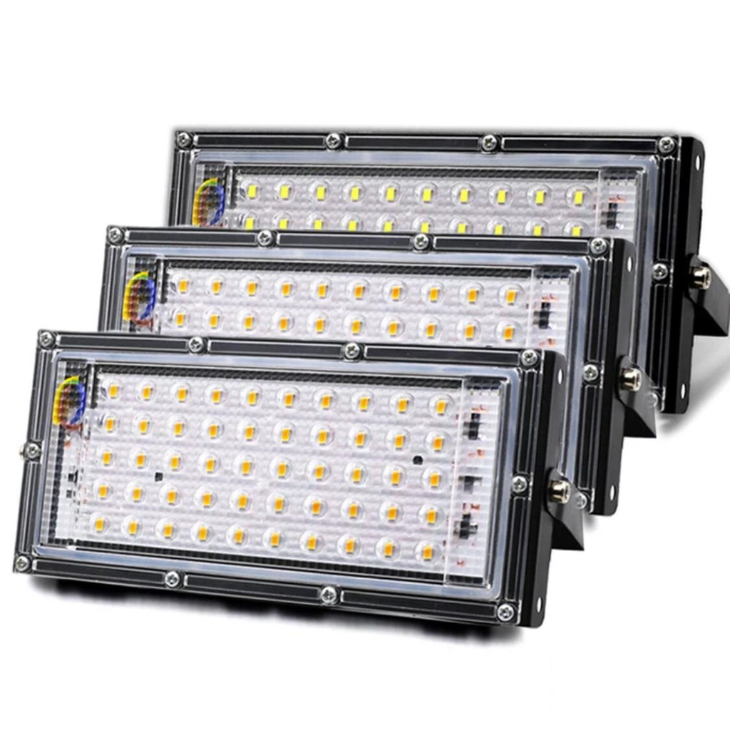 [WS]  LAMPU SOROT 50W SMD LED Flood Light IP65 Lampu Tembak 50WAT WARNA WARNI RGB