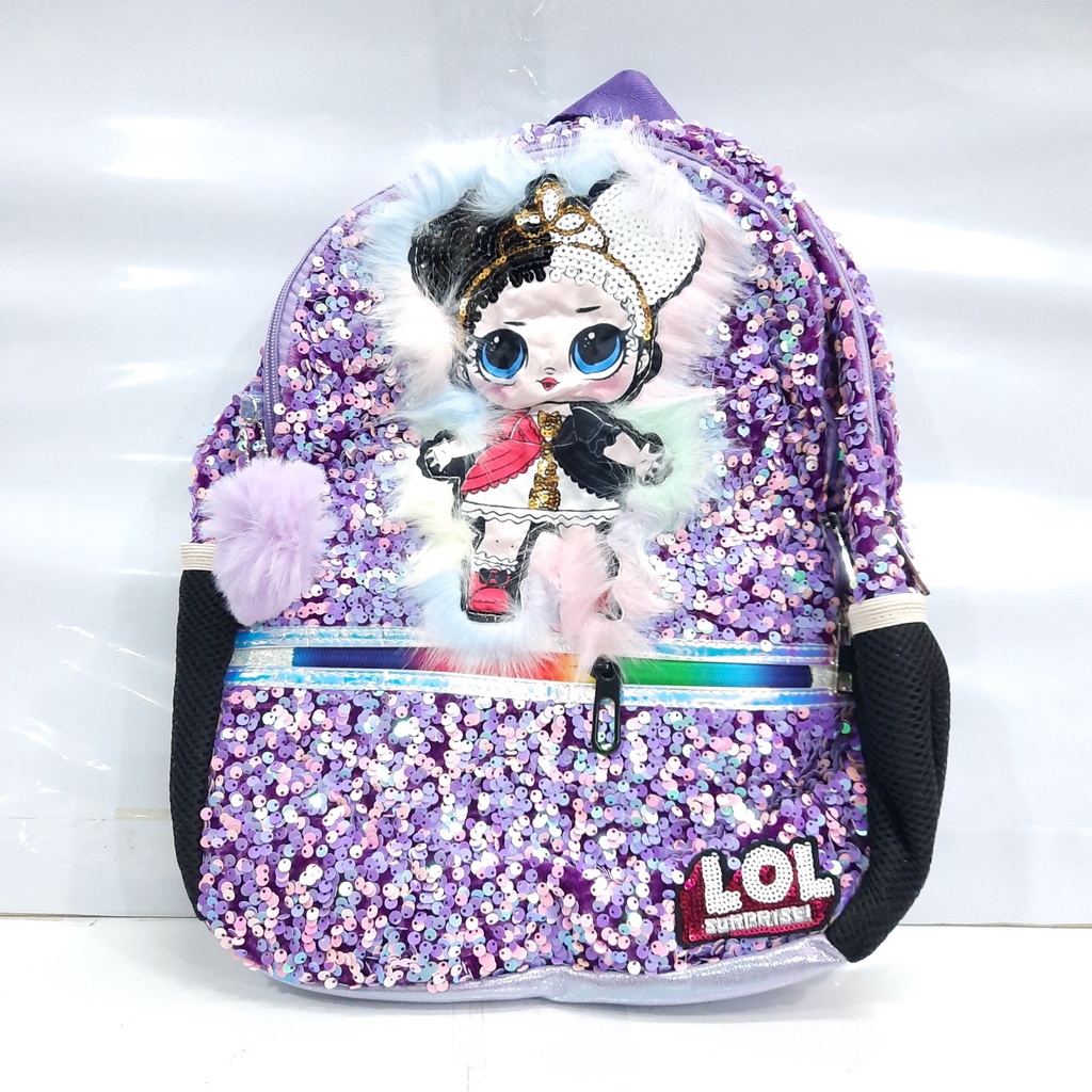 Ransel Sequin Anak Perempuan Baru / Tas Punggung Manik - Manik Anak Perempuan Murah / Tas Manik Lampu LOL / TAS USAP ANAK