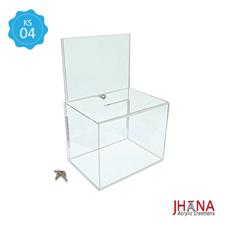 

Kotak Saran Akrilik – KS04S / Box Acrylic / Sugestion Box