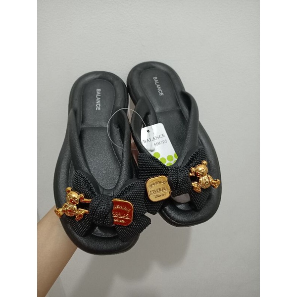 Sandal Jepit Jelly Karet Wanita Rubber Empuk Bantal Dupe Meliza Viral