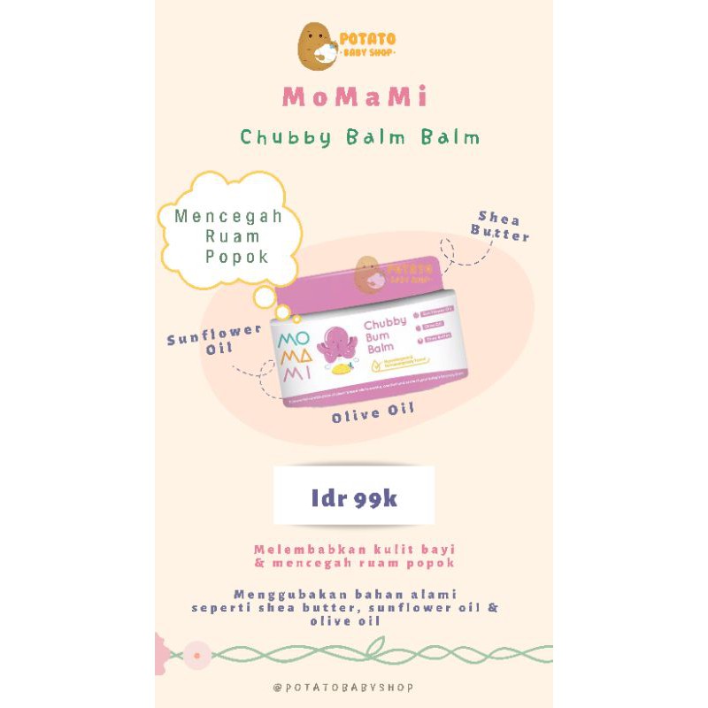 Momami Chubby Bum Balm - Krim Popok Bayi