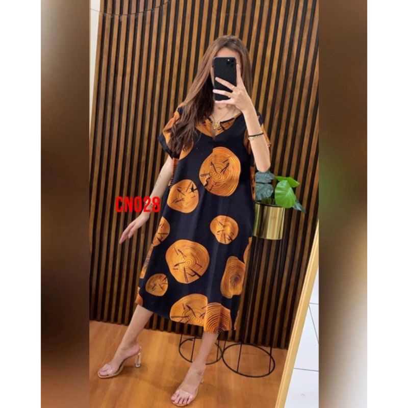 Daster Panjang Selutut Busui Kekinian Non RuffleAFERO-DTR SLTUT (KAYLA)