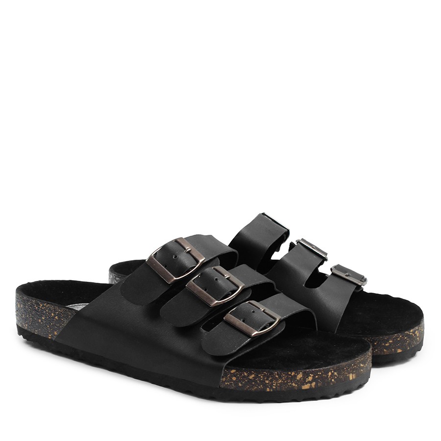 Sandal Pria Walkers Jepit1 Full Black Casual Gaya Trendy