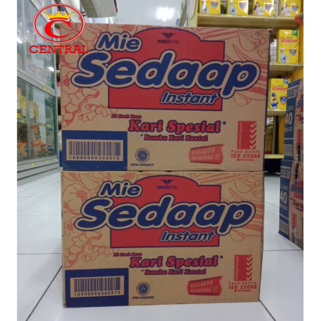 MIE SEDAAP KUAH INSTANT KARI SPESIAL 1 KARTON/centraltrenggalek