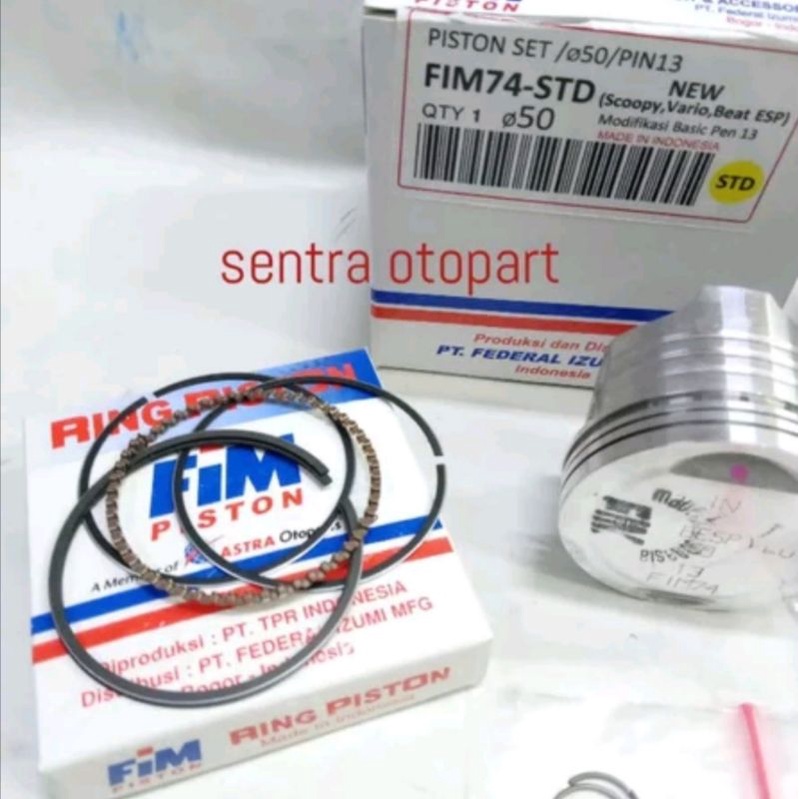 Piston kit beat esp. Beat street oversize std merk fim