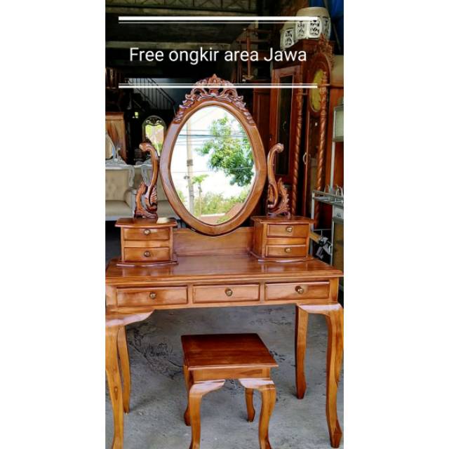 Meja rias jati jepara meja rias kartini meja rias kayu jati
