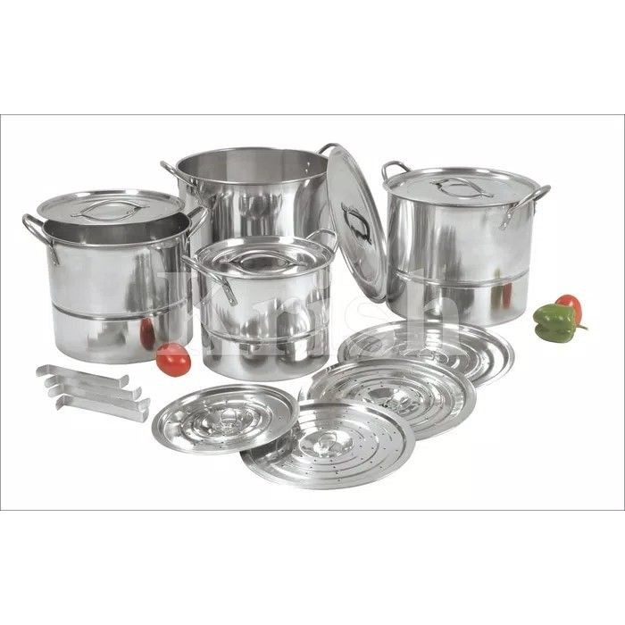 Panci Stockpot Steamer Nagako 555 Stainless 4set