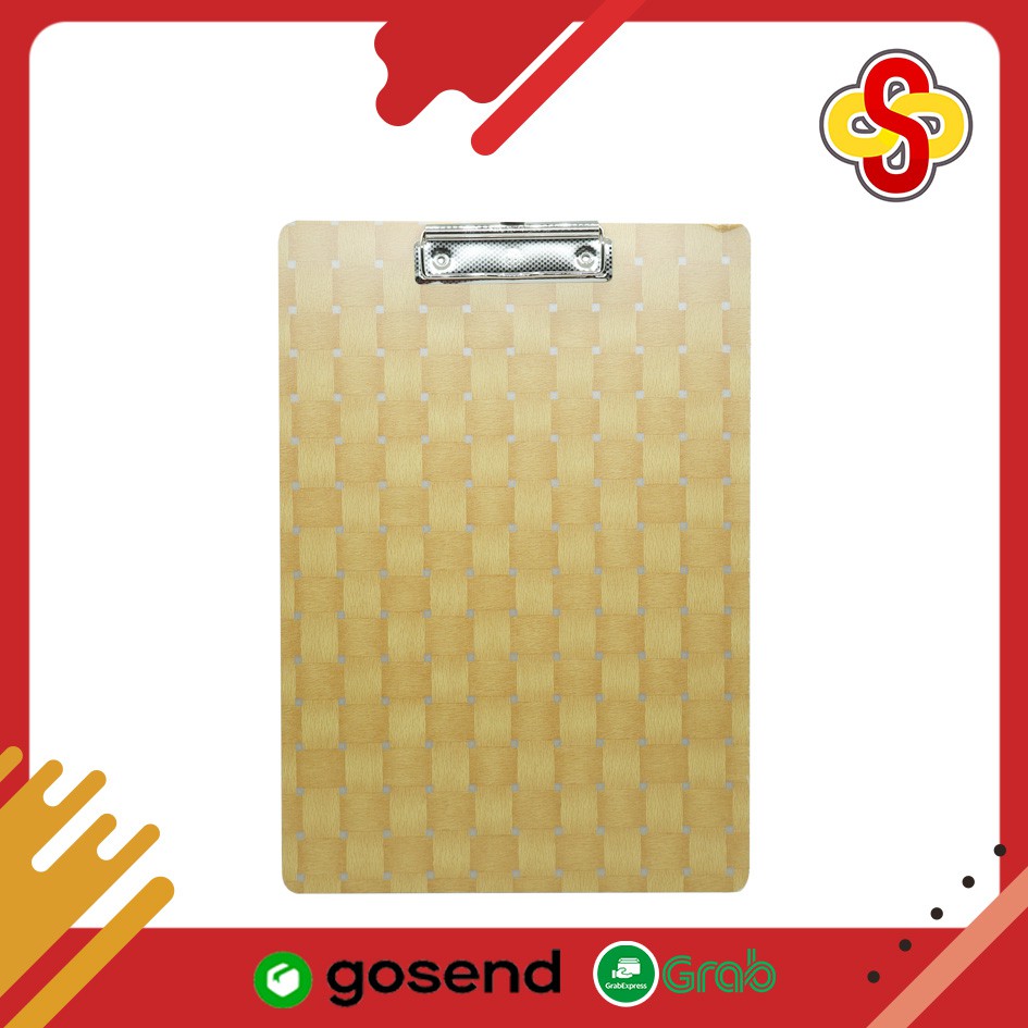

Clip Board / Papan Jalan Alas Ujian Kayu Executive Folio