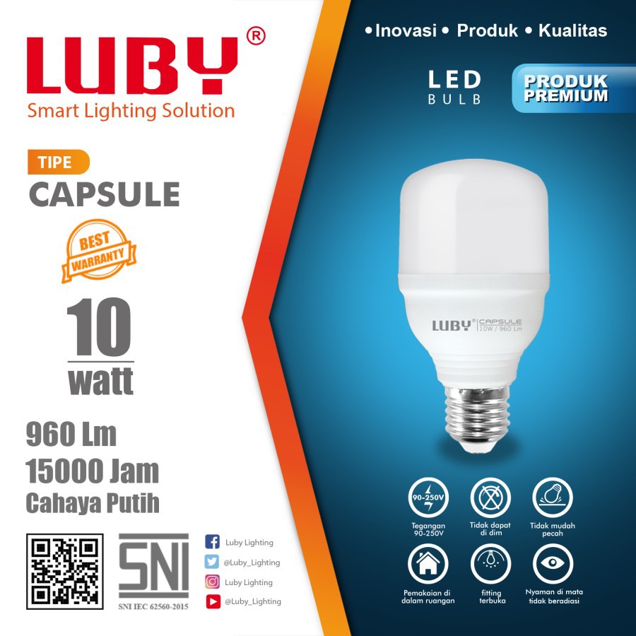 Lampu LED Capsule LUBY 10w 10 watt