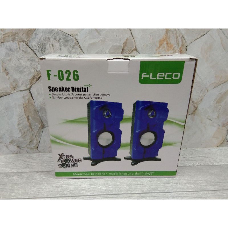 speaker USB fleco f-026 terbaru/Speaker komputer/laptop/HP/speaker USB