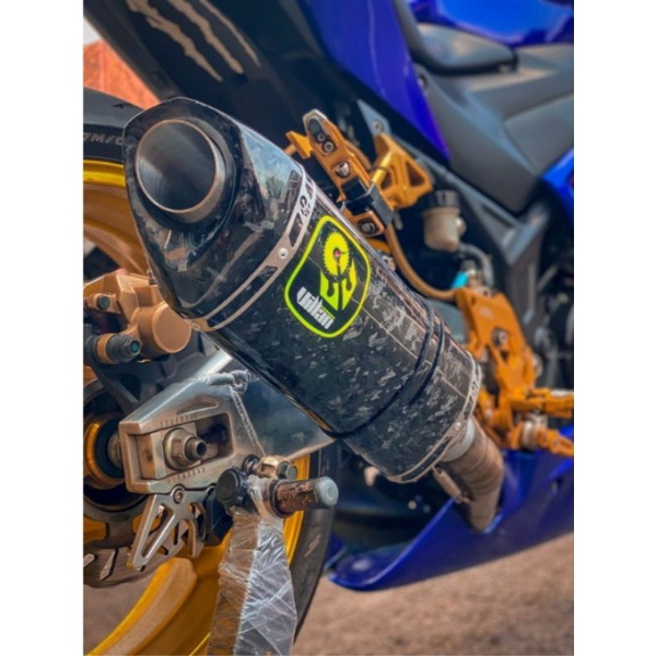 Knalpot villan mv2 carbon forged fullsystem r15 gsx150 mt15 xsr155 cbr150