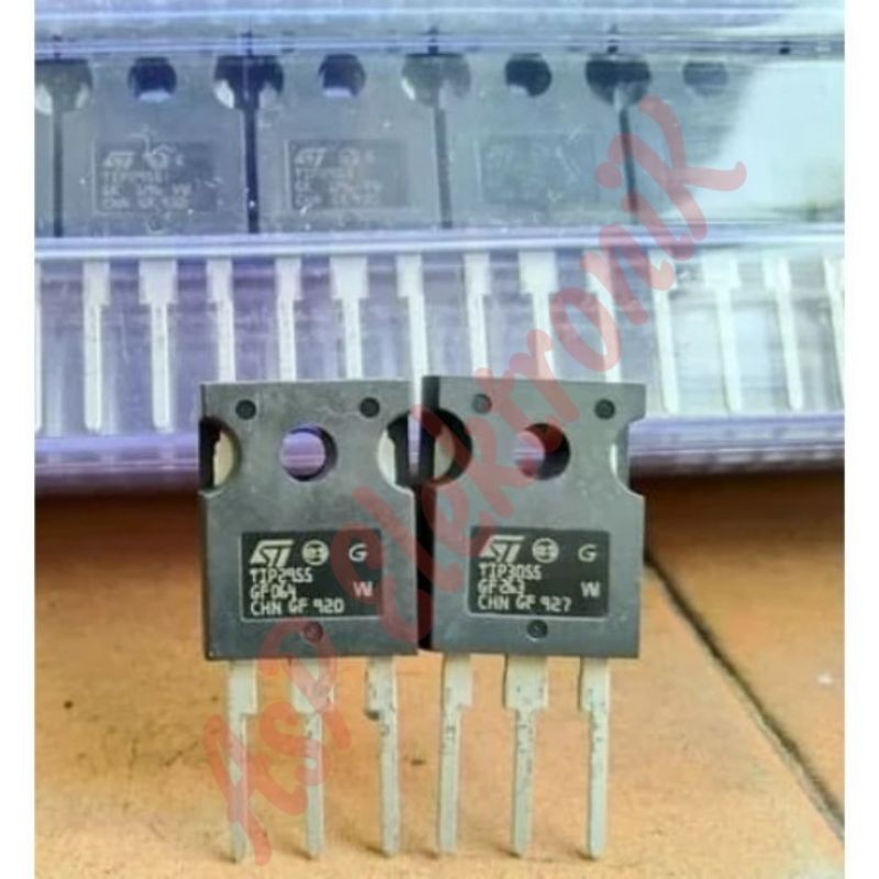 SET TIP3055/TIP2955 ST ORIGINAL TRANSISTOR FINAL TR TIP2955 TIP3055 TIP 3055 2955 ASLI ORI