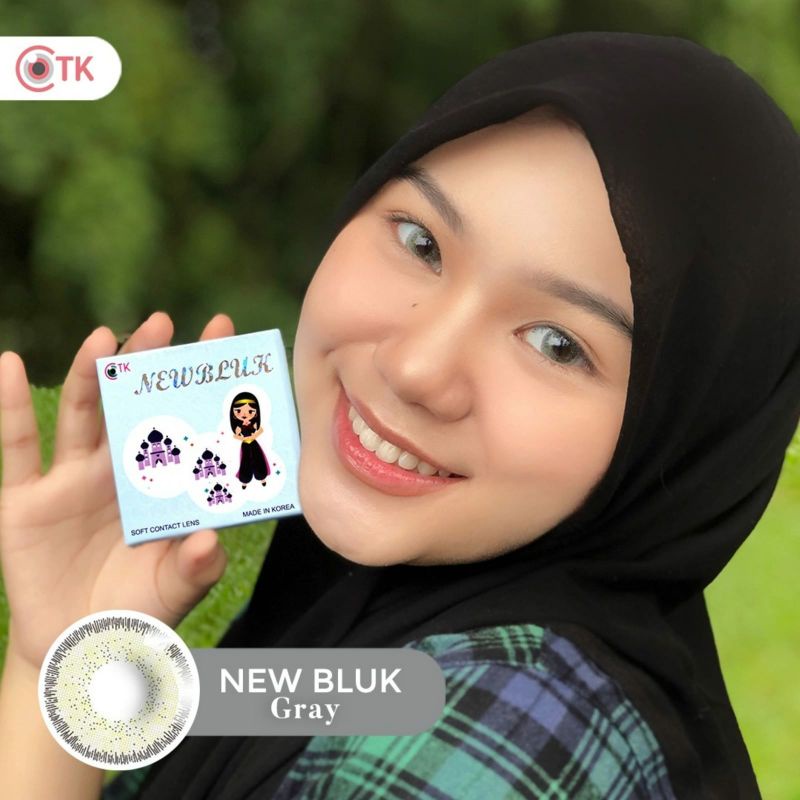 Softlens NEWBLUK 15 mm GREY MINUS -0.50 S.D -6.00  Softlen Soflen Warna NEW BLUK