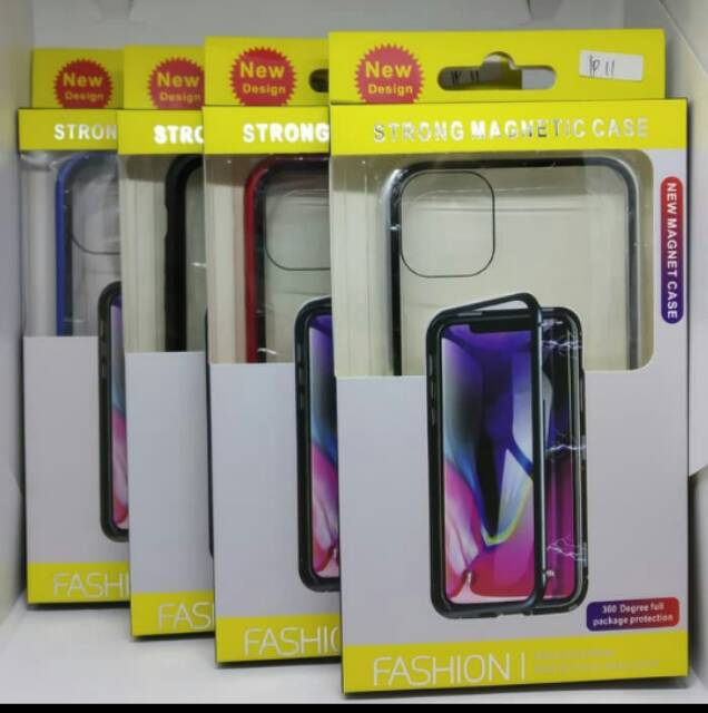 Case Casing Magnetic Realme 5i Tempered glass Bening High quality