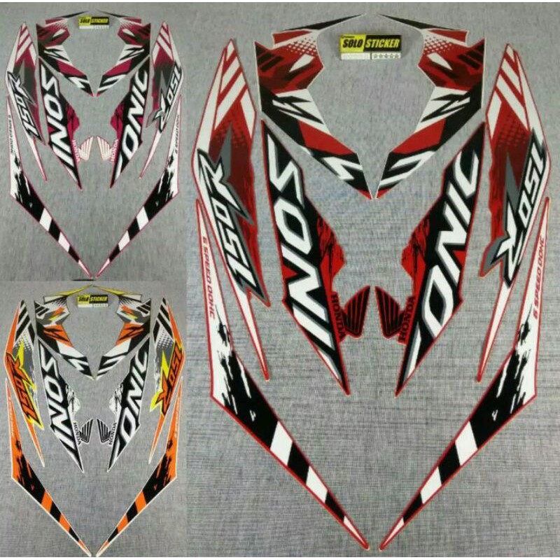 Striping Sticker Standar Motor Honda Sonic 150R 2016-2017