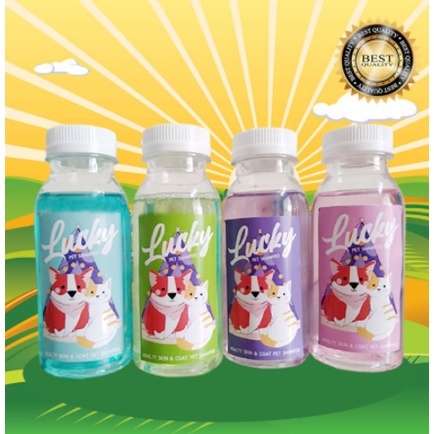 LUCKY 100 - Shampoo Kucing Anjing Kelinci ANTI KUTU &amp; JAMUR MURAH 100 ml