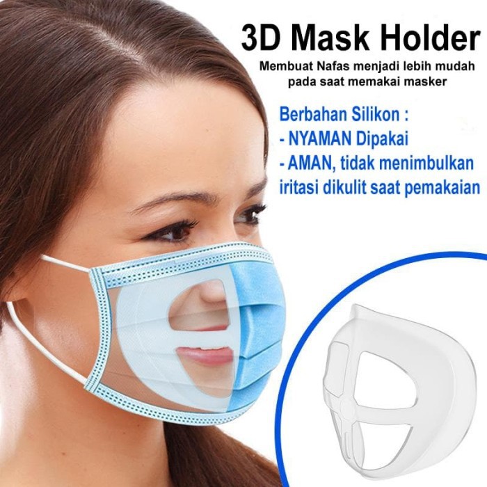 PENYANGGA MASKER 3D MASK BRACKET SILIKON SIRKULASI UDARA [PM]