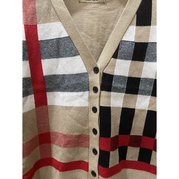 Plaid Pattern Cardigan / Kardigan / Outer / Outerwear Burberry Import Premium