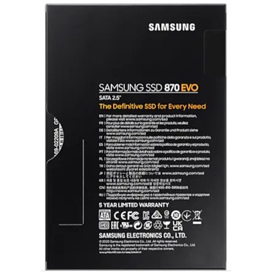 SAMSUNG SSD 870 EVO 500GB / 2.5&quot; SATA  - 5 years warranty