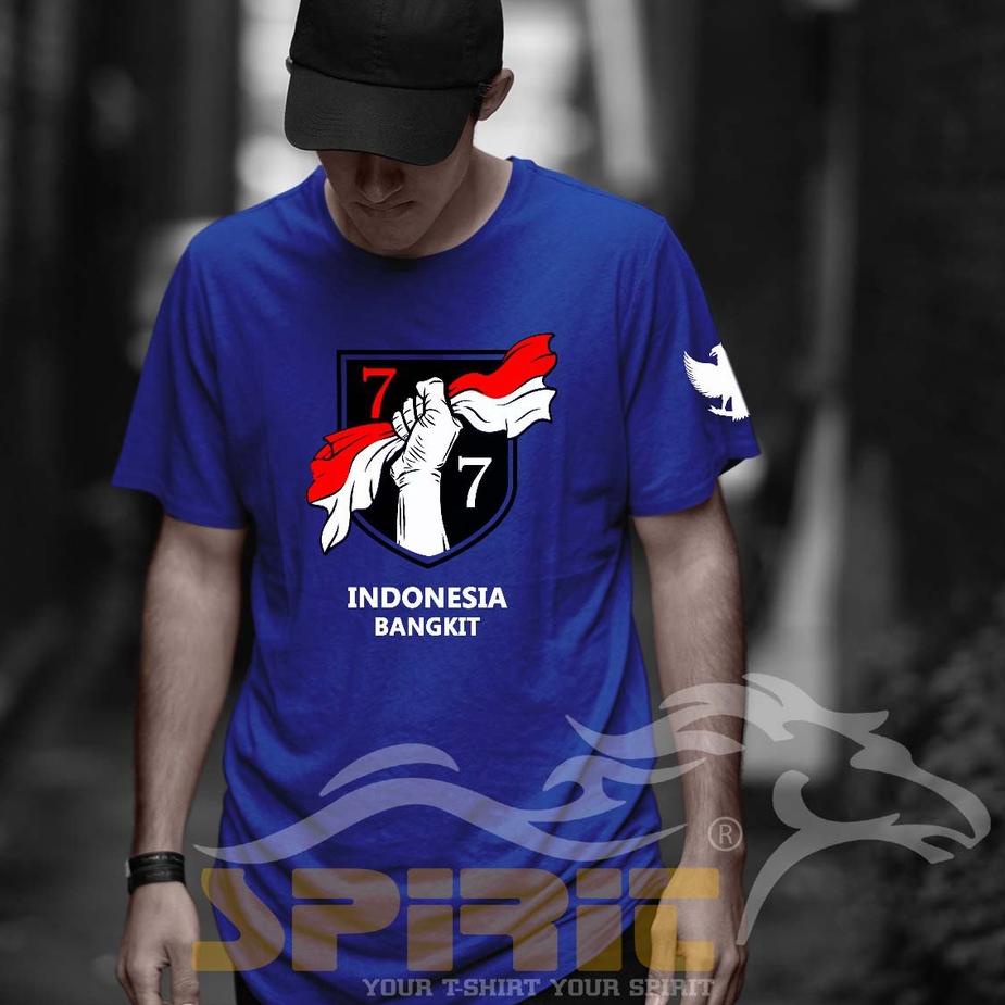 Tidak Diragukan.. Kaos Distro HUT RI 77th Indonesia Bangkit Baju Kemerdekaan Indonesia 17 Agustus 20