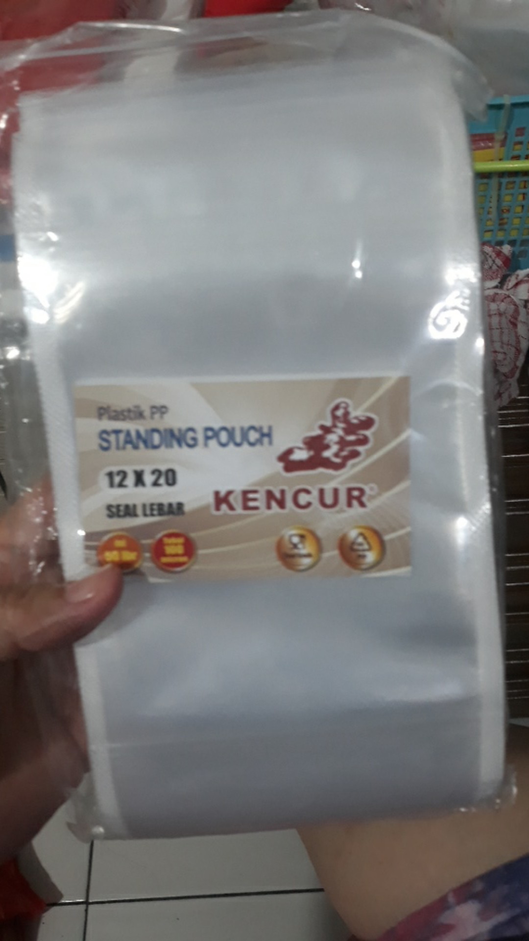 Isi 50: Standing Pouch 12x20 Kemasan Berdiri 12 X 20 Seal Lebar Seal Biasa Murah