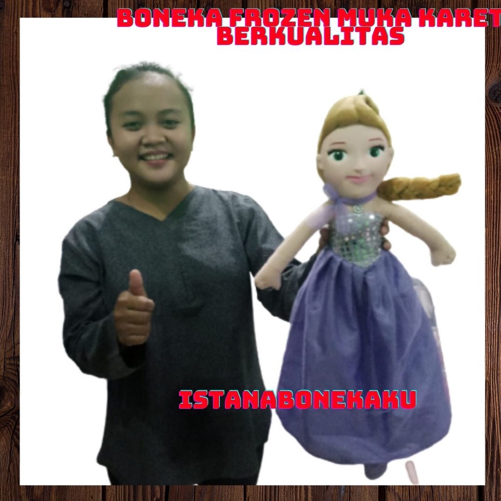 Boneka Frozen Muka Karet Cantik Berkualitas