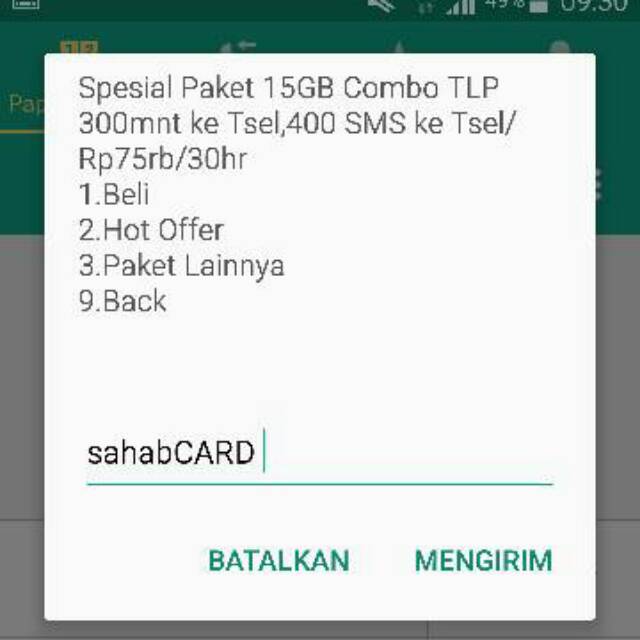 Sakti COMBO 15GB / 75RB