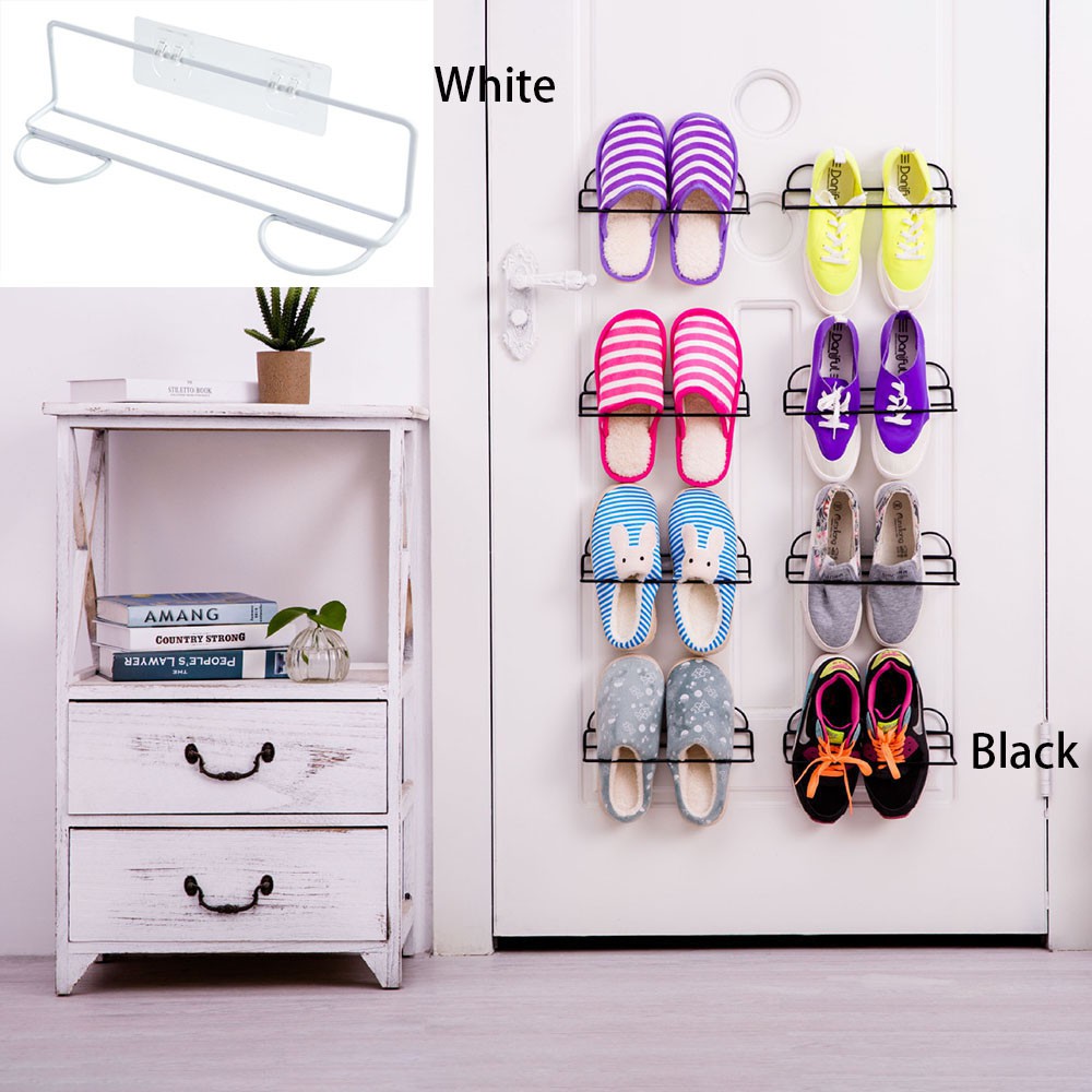 Storage Tool Wall Mount Shoe Rack Slipper Shelf Storage Organizer Bathroom Shower Room Trouvaille1 Shopee Indonesia