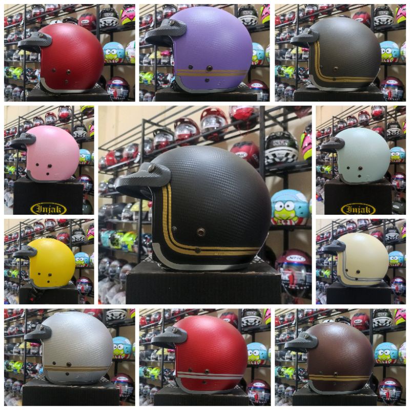 Helm Injak Carbon Original pria Wanita Dewasa