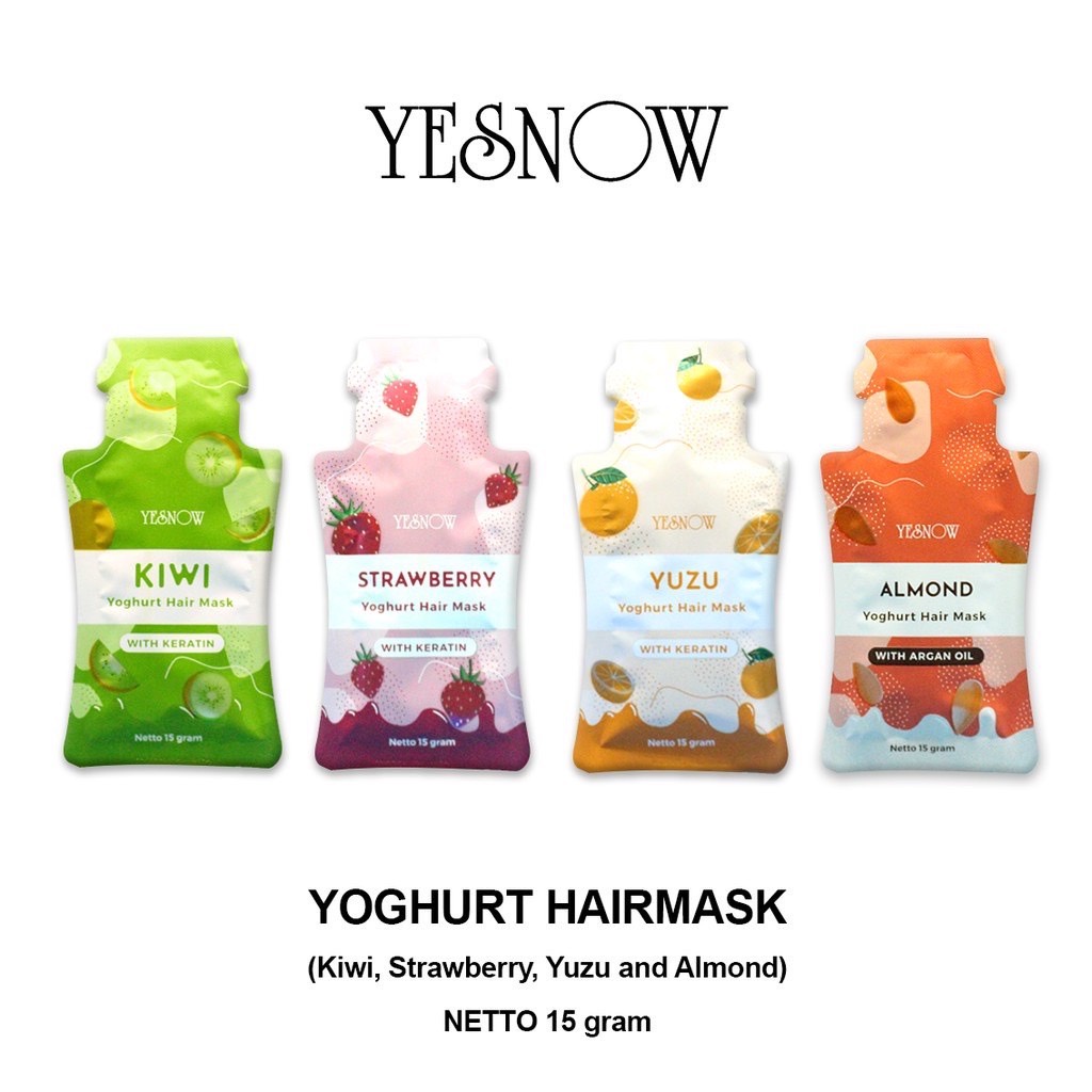 Yesnow Hair Mask | Masker Rambut 15 Gram [Sachet]