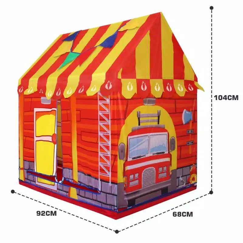 Tenda Anak Kartun Karakter Hewan Zoo Kids Tent - Tenda Anak Pemadam AN8117 Mainan Rumah