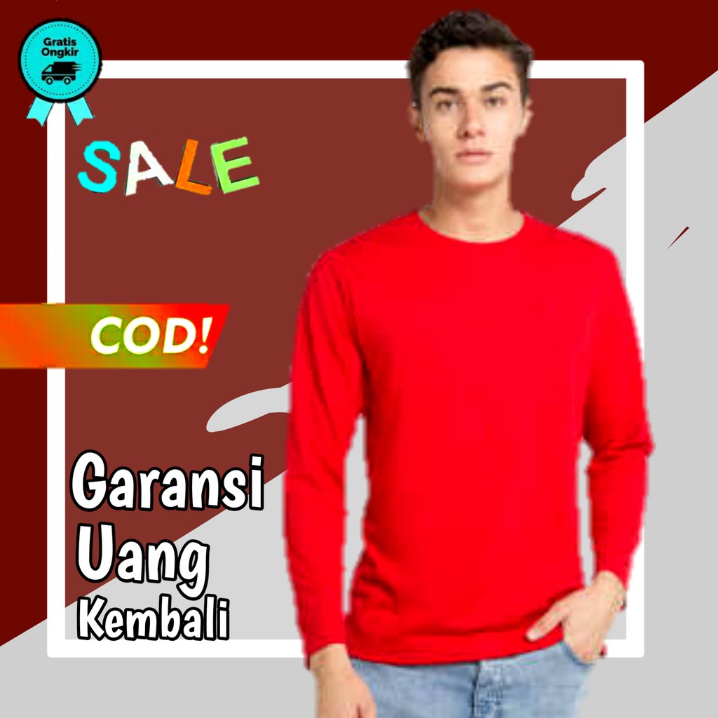 kaos oblong pria baju kaos pria lengan panjang baju kaos lengan panjang pria kaos pria dewasa KE113