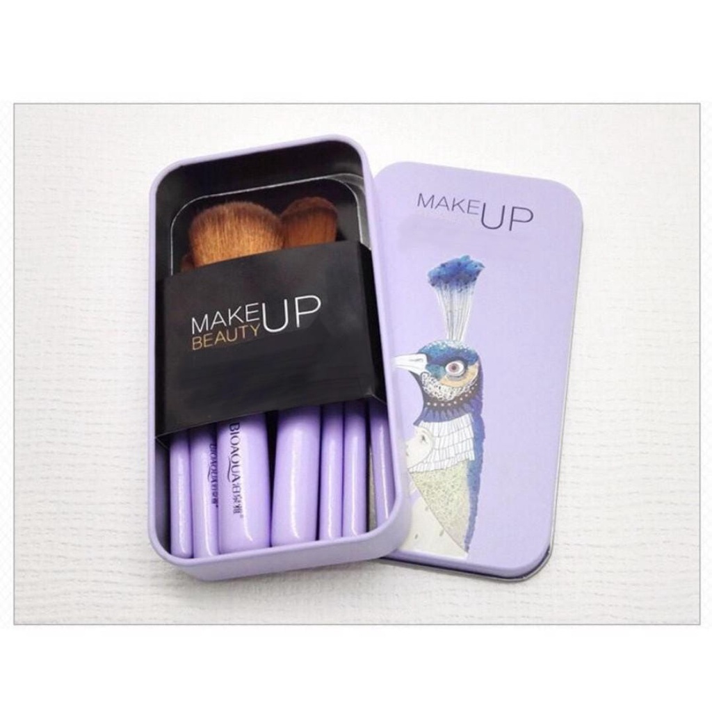 Set Kuas Makeup 8pcs Set Mini Travel Make Up Brush