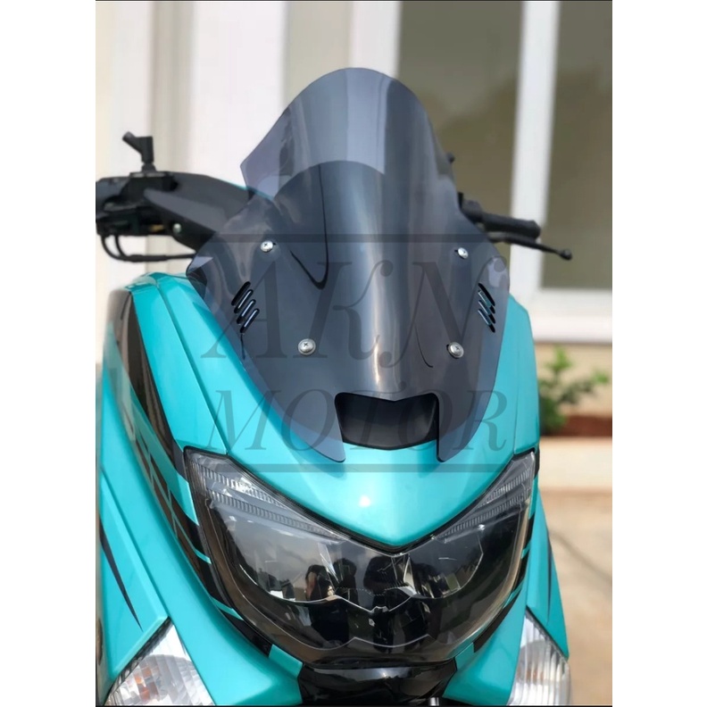 WINDSHIELD VISOR TDR V2 MINI SISIK NMAX 155 OLD / LAMA ICE BLUE SMOKE BENING