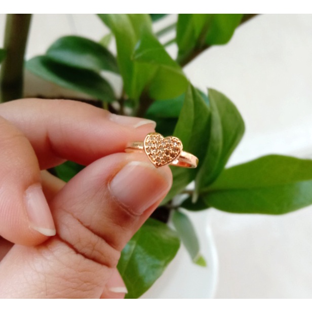 CINCIN ANAK PEREMPUAN LAPIS EMAS LOVE