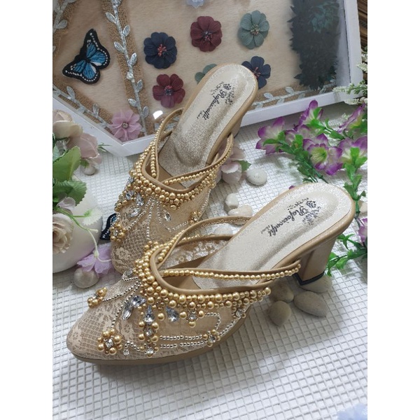 rafaizoutfit sepatu wanita heels cantik melani nude gold 7cm tahu