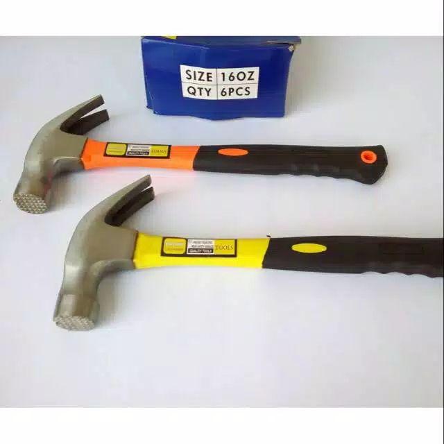 Palu Kambing Magnet Gagang Fiber Merk Macaw 16 Oz