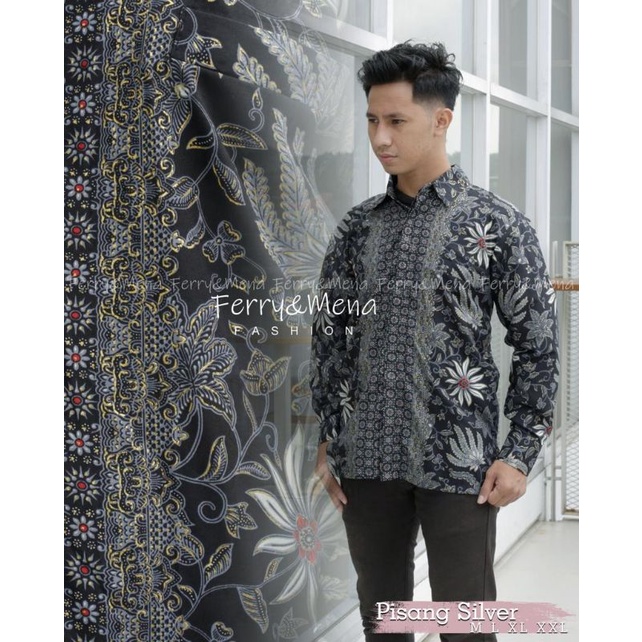 Kemeja Batik Pria Panjang / Kemeja Motif Terbaru / Hem Batik Cowok Murah