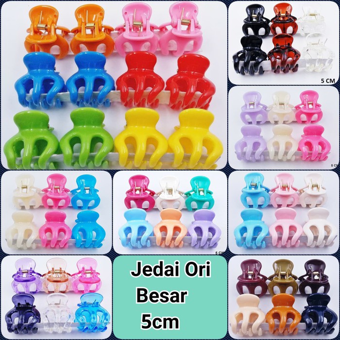 ❤ COD ❤ [ 1 BUAH] JEDAI LKL- JEPIT RAMBUT BADAI KUAT - REG 5cm CAKAR 3