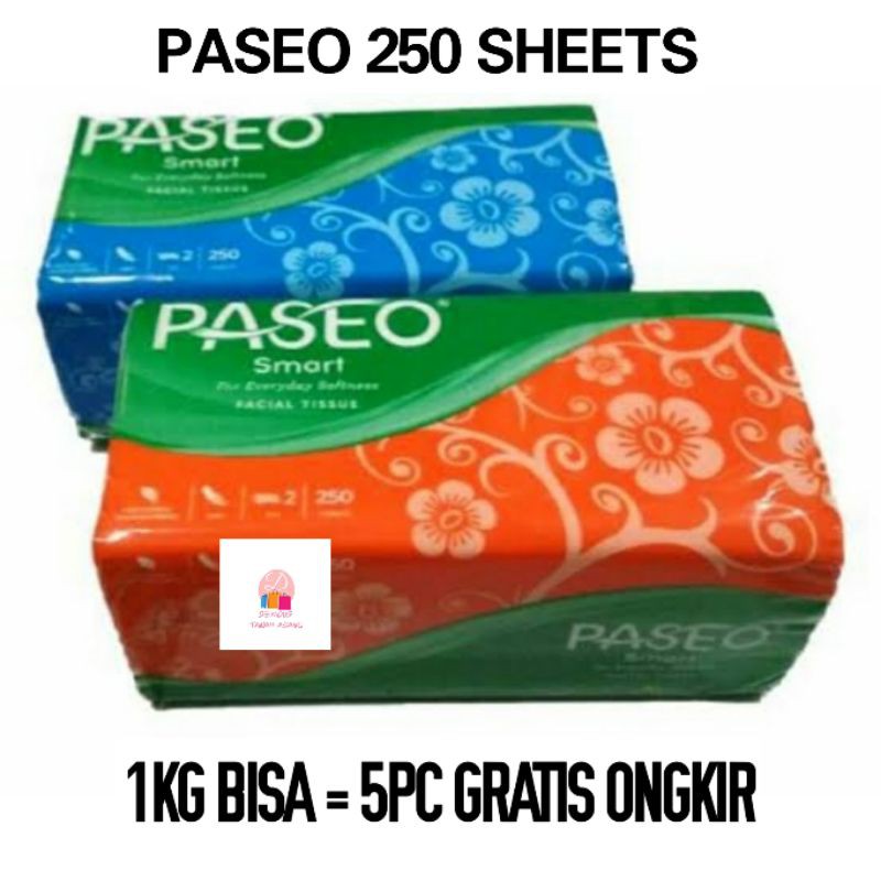 Tisu Tissue Paseo 250 sheets 2ply facial tissue !!