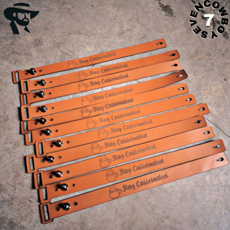 Gelang Kulit Asli Free Custom Nama