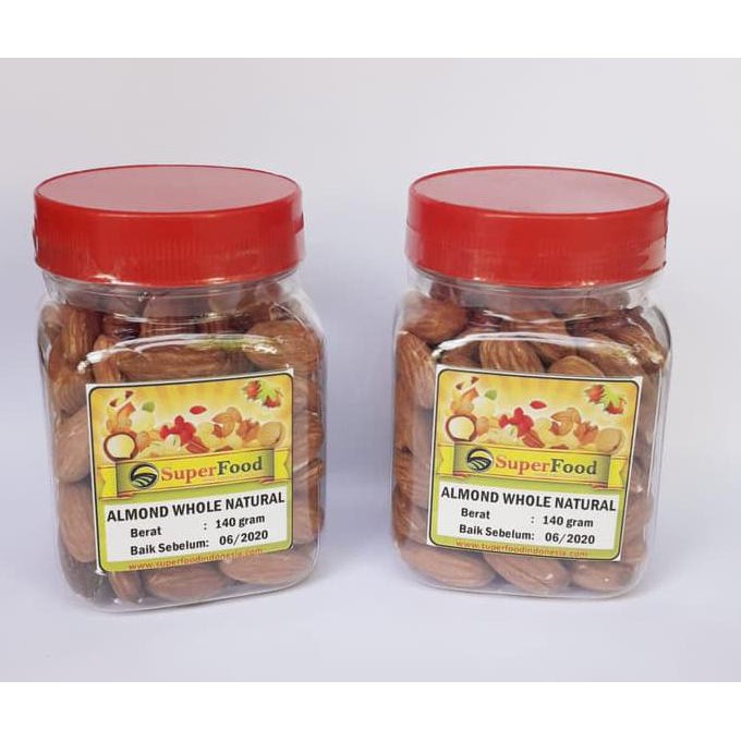 

! Promo Paket Hemat Almond Whole Natural 140 Gram Superfood