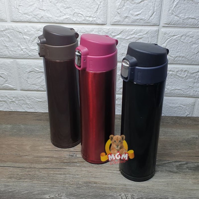 Termos air vaccum warna 500ml dengan LOCK - Termos Warna Vaccum